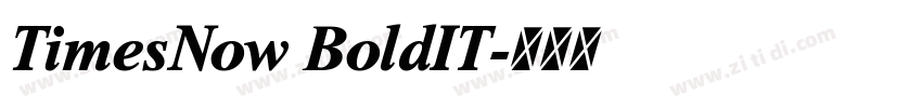 TimesNow BoldIT字体转换 TimesNow BoldIT字体转换